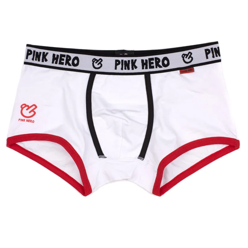 5pcs \ Лот Pink Heroes классический Для мужчин нижнее белье трусы высокого качества хлопковые мужские штаны комфортабельные экономически эффективным, Размеры M/L/XL/XXL