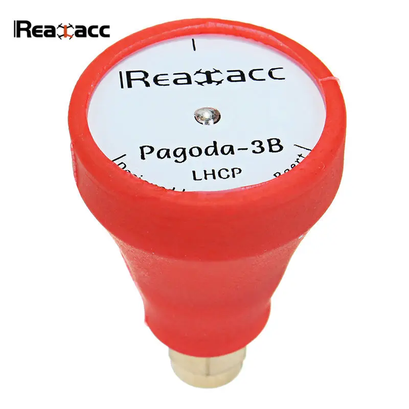 

Realacc Pagoda 5.8GHz 2dBi RHCP / LHCP Mini FPV Antenna SMA / RP-SMA Male for RC Models Multicopter Black Red