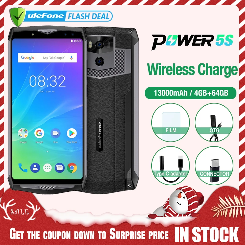 Ulefone Power 5s 13000mAh Mobile Phone Android 8.1 6.0
