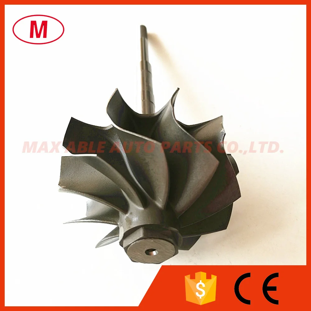 

GT3076R GTX3076R GTX3067R Ball Bearing Turbocharger Turbine Shaft&Wheel/ Turbo Turbine Wheel Shaft 55/60mm Trim 84 10 blades