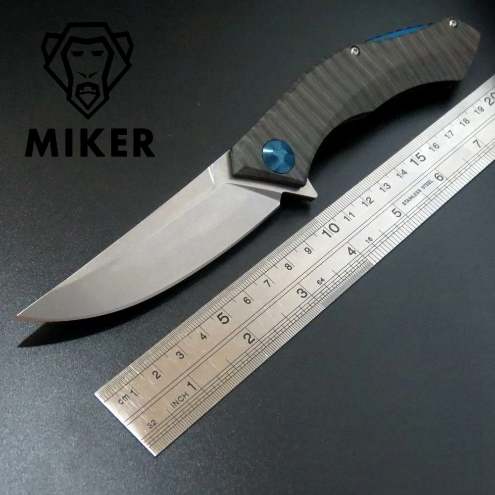 Продажа Miker Blue Moon тактические складные ножи D2 лезвие TC4 titanium alloyl Ручка Открытый выживания Отдых на природе Ножи Карманные Ножи EDC