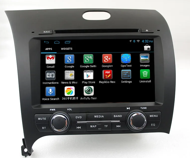 Четырехъядерный Android wifi 7 &quotв приборной панели 2 din автомобильный dvd плеер gps nav для