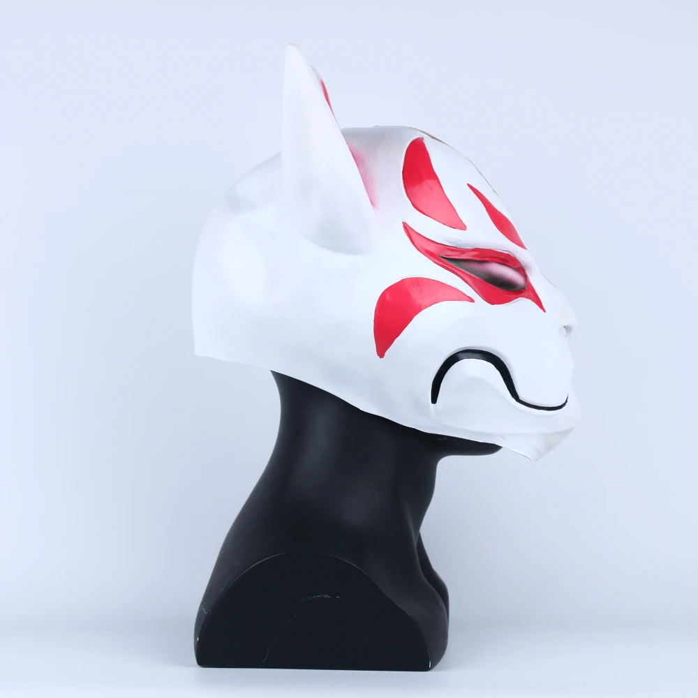 2018 Gioco Drift Cosplay Viso Maschera di Volpe kitsune Animale Testa Completa Per Adulti di Travestimento Unisex Casco Puntelli (6)