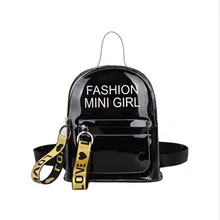 PVC Mini Size Transparent Women Backpacks Clear PVC Teenager Girls Zipper Student School Backpack Travel Bag Mochila Feminina PVC Mini Size Transparent Women Backpacks Clear PVC Teenager Girls Zipper Student School Backpack Travel Bag Mochila Feminina