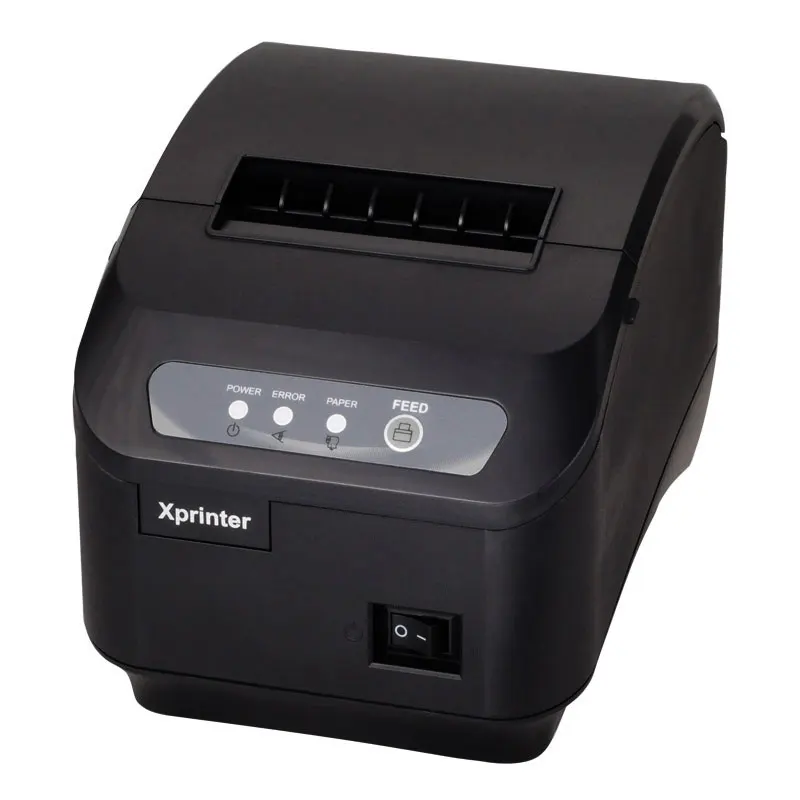 200 мм/сек. термопринтер 80 мм POS принтер кухонный принтер автоматический режущий принтер с USB+ последовательный/Lan порт