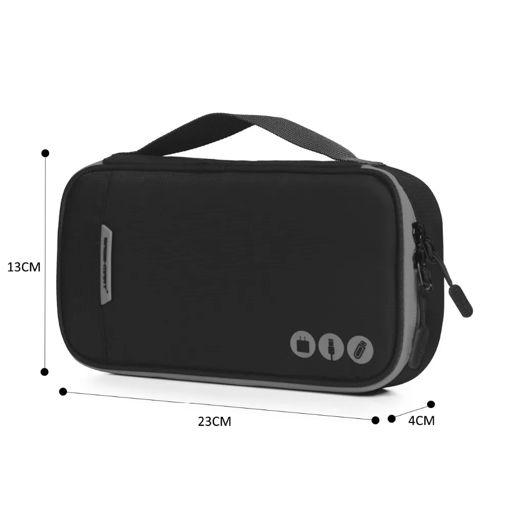 BAGSMART New Portable Electronic Accessories Organizers Bag Waterproof Travel Bags For Phone Data Line SD Card USB Earphone