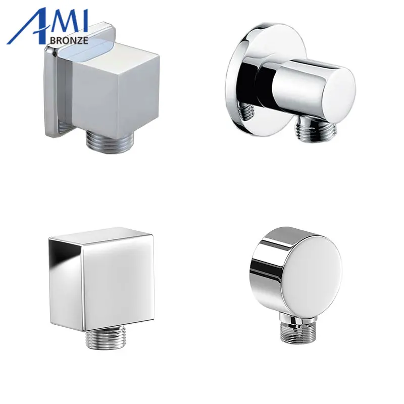 Water Outlet Spout Solid Brass Concealed Shower Plumbing Hose Connector