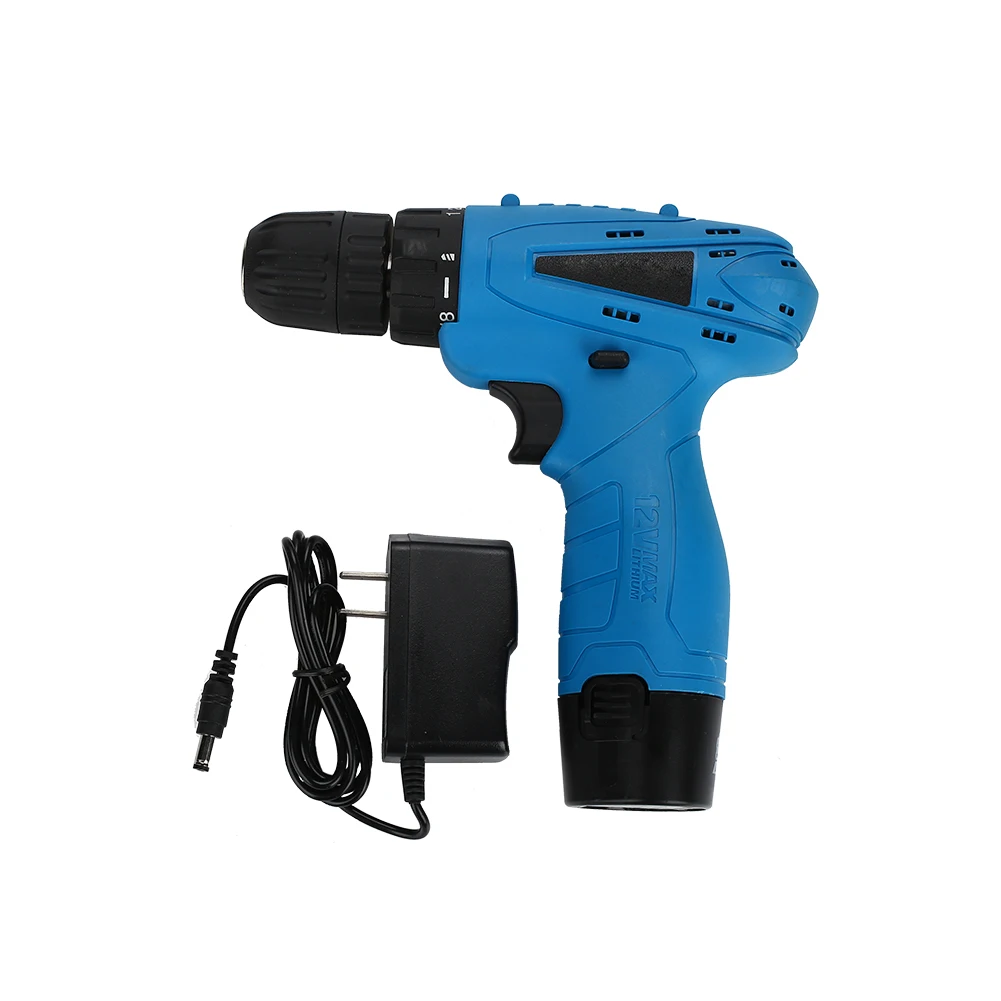 

Rechargeable Cordless Drill Electric Screwdriver Set Lithium Power Tools Screw Gun Driver 12V Blue 220V 2018