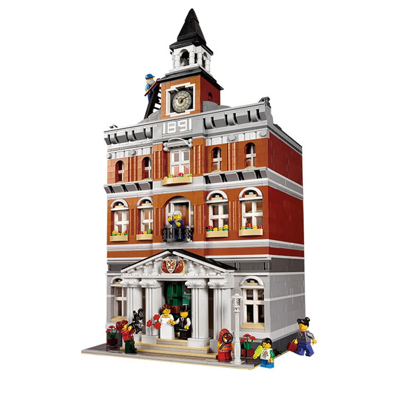 

2016 New 15003 2859Pcs Creators Town Hall Model Building Kits  Blocks Bricks Toys For Chidlren Gift 10224