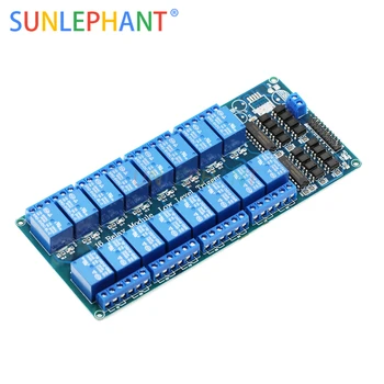 

DC 5V 16 Channel Relay Module Interface Board for Arduno PIC ARM DSP PLC With Optocoupler Protection LM2576 Power 16Channel