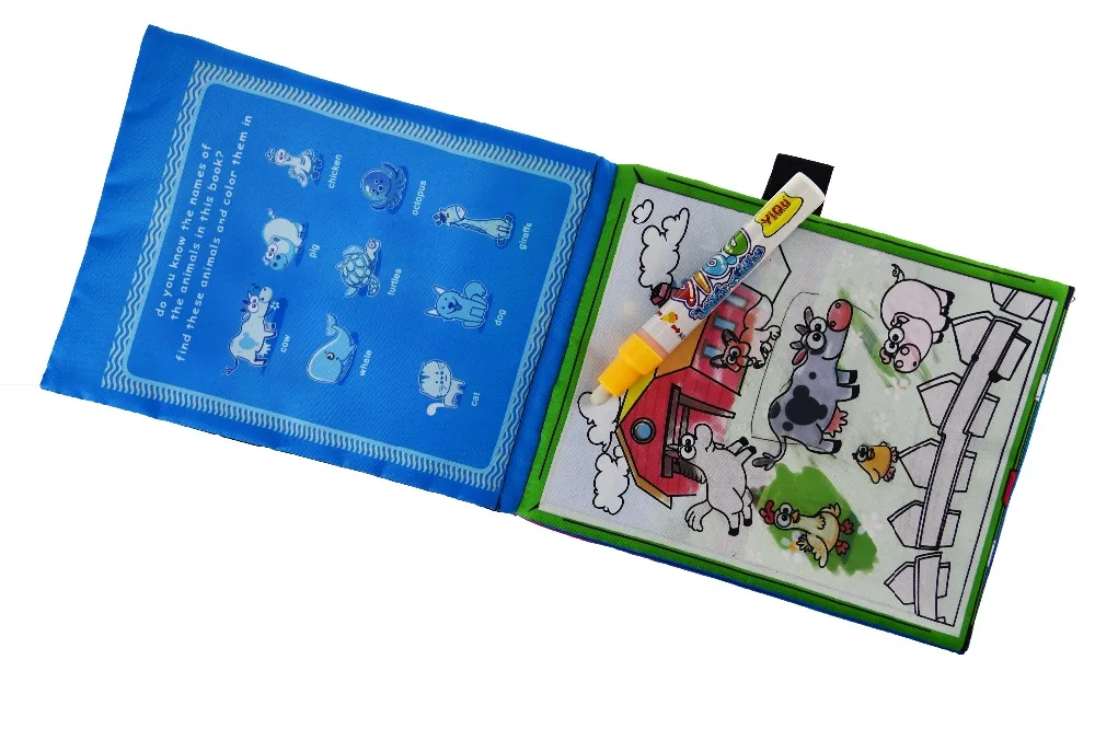 Aliexpress Buy Water Coloring Book Kids Animals Painting Magic Drawing Aqua Doodle Cloth Quiet With 3d Pen From Reliable Mat Rug