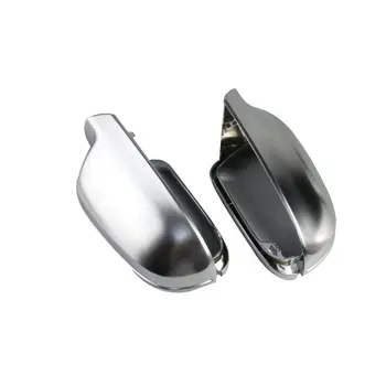 

2x Matt Chrome ABS Side Mirror Cover Caps Shell Housing for Aodi A3 A4 A5 B8.5