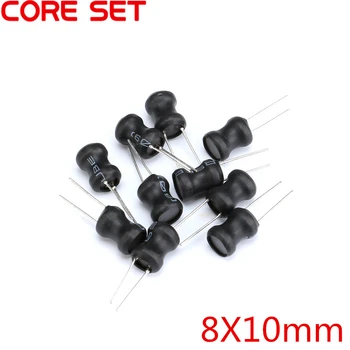 

100pcs 10Values 8*10 10UH-10MH Power Inductors Induction Assortment Kit for 10UH 22UH 33UH 47UH 68UH 100UH 150UH 220UH 1MH 10MH