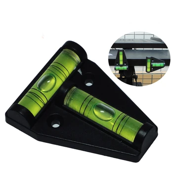

1 piece T type spirit level measurement instrument Triangular Plastic level indicator T-type spirit level bubble Shell
