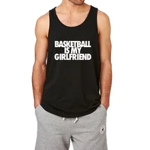 Loo Show Баскетбол Моя Подруга Смешной Черный Тренировки Хлопок Майка Мужчины