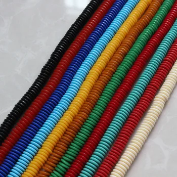 

50pcs/lot Colorful Plastic Round Spacer Beads 8x2mm Hand Made Bracelets Necklace Septum Charm Beads DIY Jewelry Making Findings