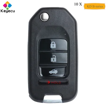 

KEYECU 10PCS/Lot Universal Remote B-Series for KD900 KD900+ URG200, KEYDIY KD B-Series Remote Key With 4 Btns - FOB for B10-3+1