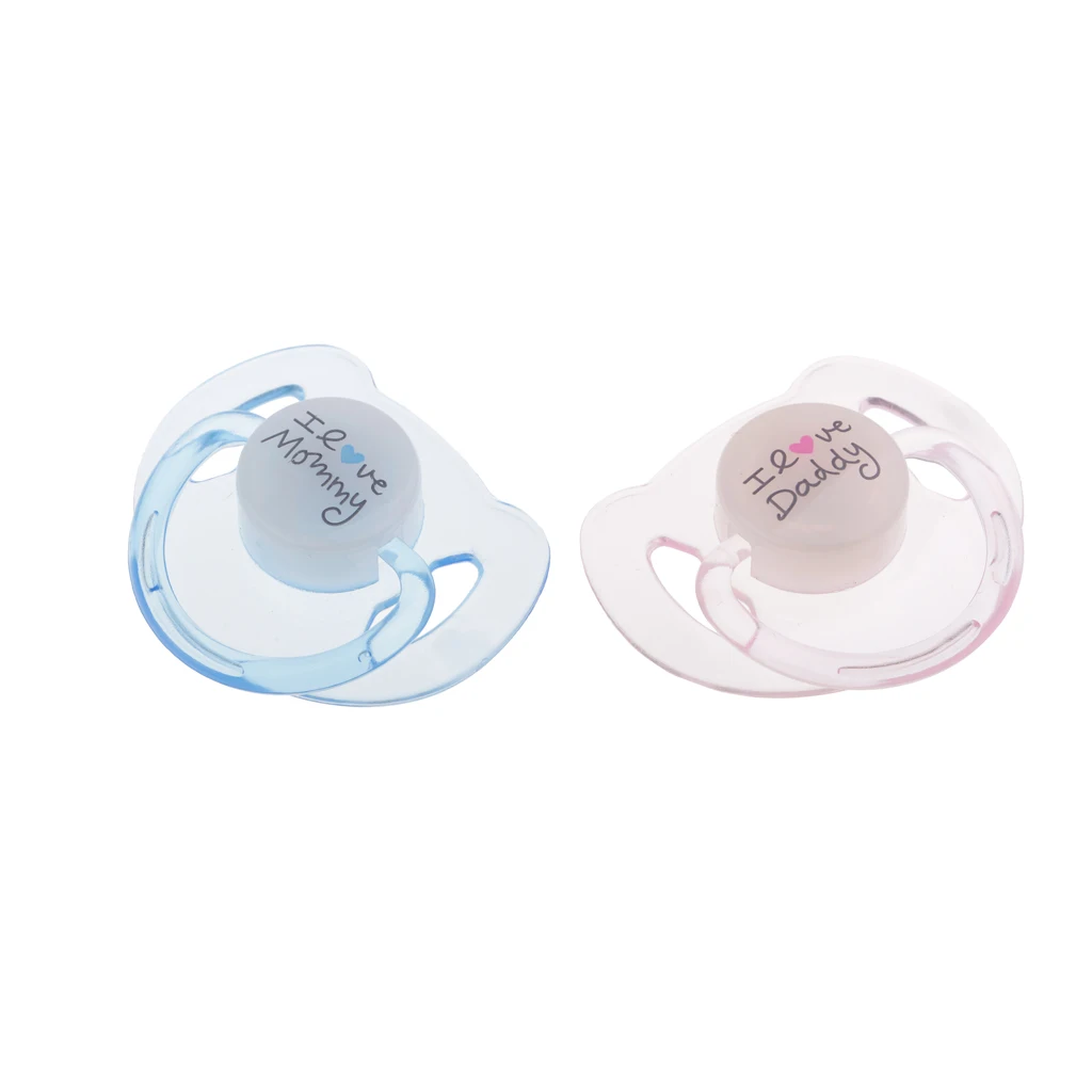 2pcs Reborn Doll Supplies Magnet Pacifier Reborns Baby Dolls Accessories Dummy Pacifiers