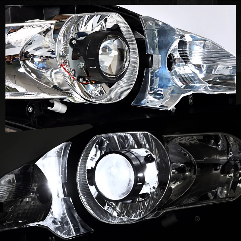 RACBOX 1 шт. 2,5 дюймов Автомобильный Би-ксеноновый проектор объектив мотоцикл универсальные ксеноновые фары LHD проектор объектив подходит для H1 HID лампы