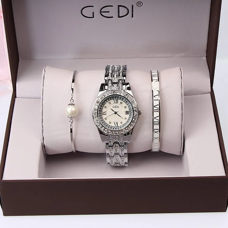 Женские кварцевые часы GEDI розовое золото 3 шт. 2019|hodinky brand|hodinky women goldhodinky |