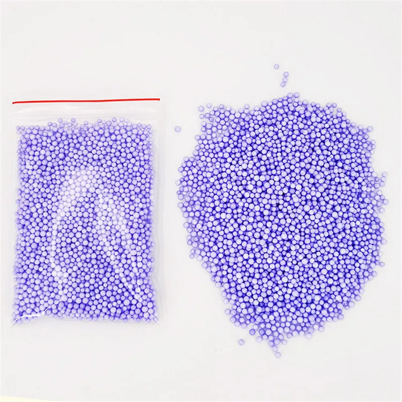 5500Pcs DIY Snow Mud Particles Slime Foam Balls Beads DIY Wedding Party Decoration Polystyrene Filler Crafts 2-3mm For Children