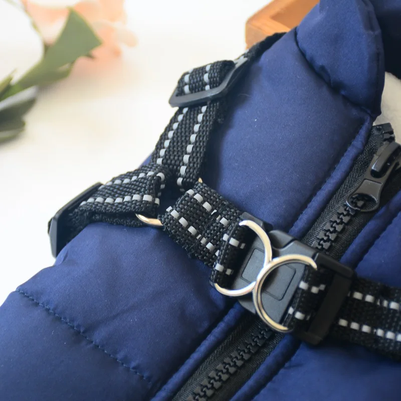 Waterproof Dog Coat Jacket Winter Dog Clothes Harness Vest Outfit Puppy Costume Poodle Bichon Schnauzer Pug Clothing Pet Apparel