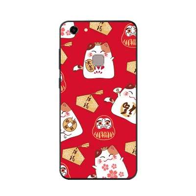 Coque для естественных V7 чехол силиконовый чехол ТПУ Ясно мультфильм чехол 5,7 ''для естественных V7 V 7 Капа VivoV7 Fundas телефон бампер Корпус - Цвет: A18