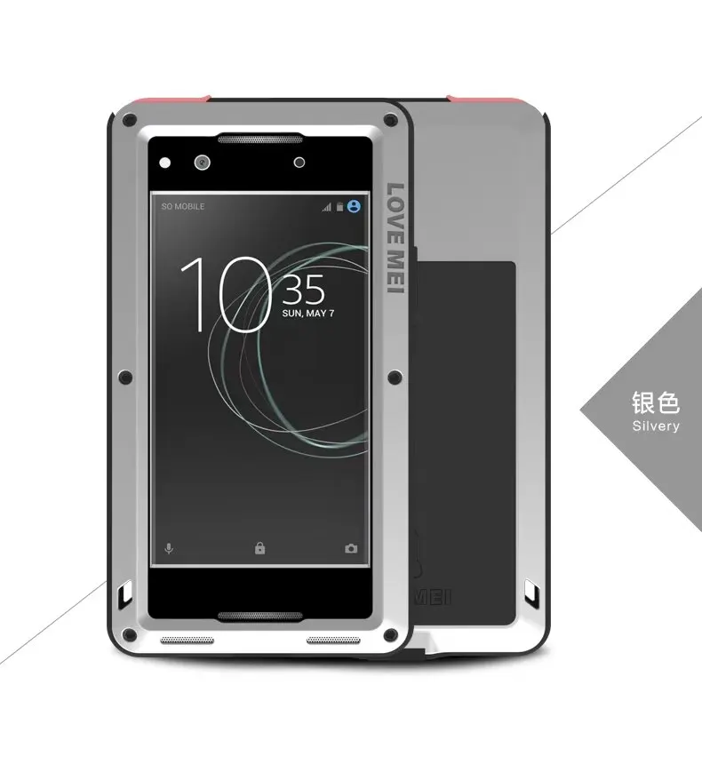 Бренд LOVE MEI Алюминиевый металлический корпус для Sony Xperia xa1(5 дюймов) Ударопрочный чехол для Sony Xperia xa1 Dual G3116 Life водонепроницаемый