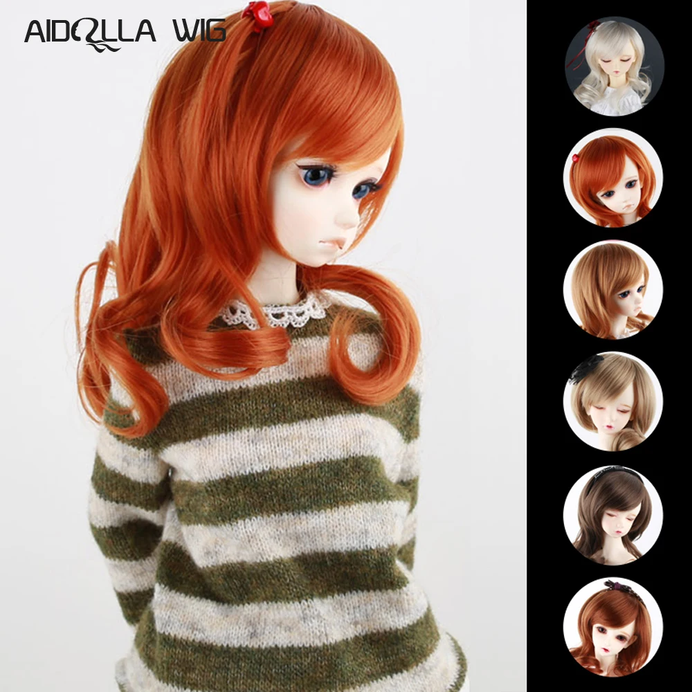 

Heat Resistant Synthetic Baby Born Doll Hair Accessories Beautiful Light Blonde Long Loose Wavy Hair 1/3 BJD Doll Wigs