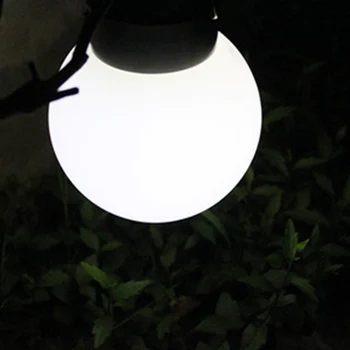 

Outdoor Solar Spherical Hanging Lamp Waterproof LED Stainless Steel Garden Landscape Lights Decorative Lights 1PCS JDH9