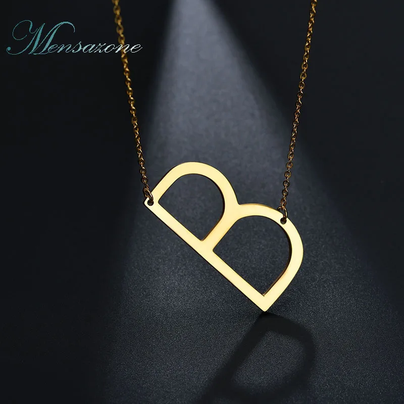 Mensazone Moda Letra B Collares Colgantes Collar Inicial Oro
