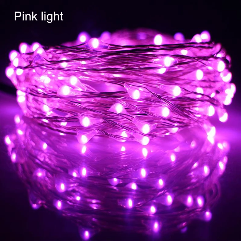 Светодиодный солнечный свет медный провод Солнечный сад свет патио сказочные огни праздник Рождество солнечные гирлянды для дома