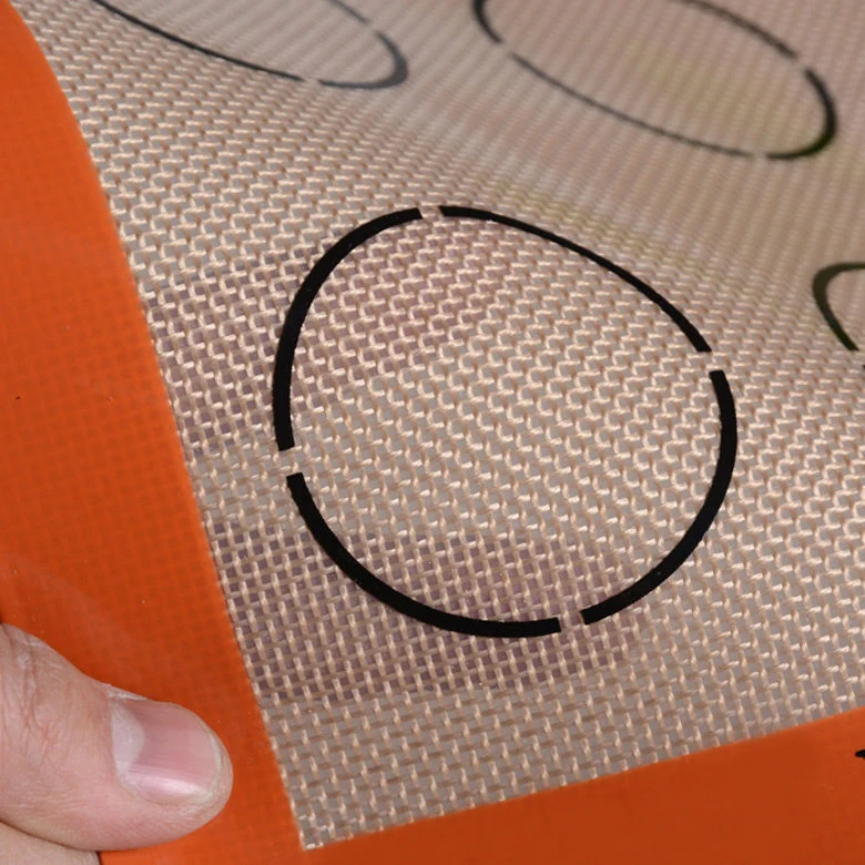 16.5x11.8inch macaron mat macaroon rug 20 circles indents silicone glassfiber Macaron Baking Sheet