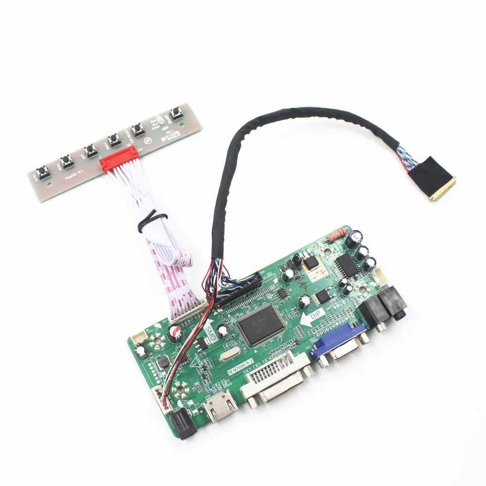 

lcd display control board kit with VGA DVI HDMI AUIDIO for 14 inch LP140WD2-TLHA 1600X900 3.3V LVDS easy diy by free shipping