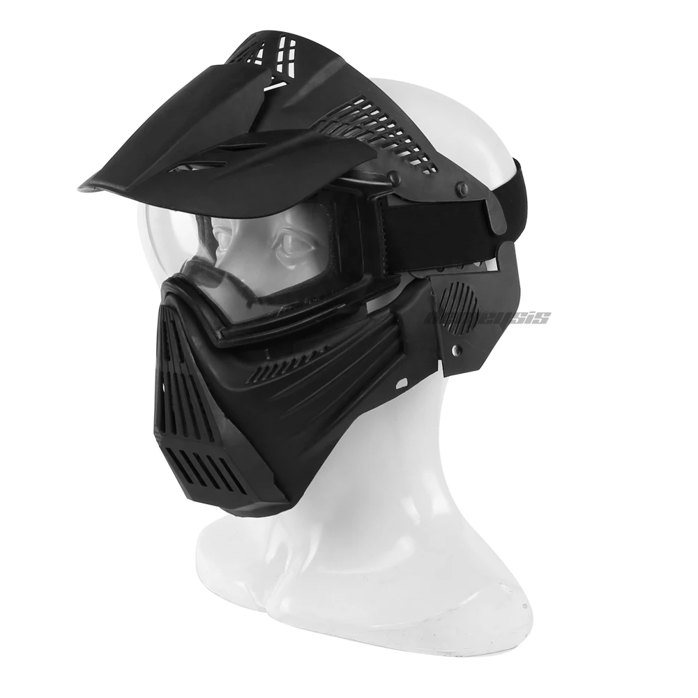 Тактическая Маска для лица армейская Военная страйкбольная маска пейнтбольная маска с объективом CS охотничьи защитные маски Пейнтбольные аксессуары