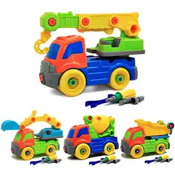 Моделирование 3D инженерные транспортные средства модели головоломки пластик разобрать головоломки детские развивающие игрушки Детский