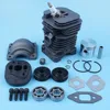 Cylinder Piston Pan Crank Bearing Seal Gasket Kit For MCCULLOCH MAC CAT 335 435 440 338 438 444 Chainsaw Nikasil Plated 2