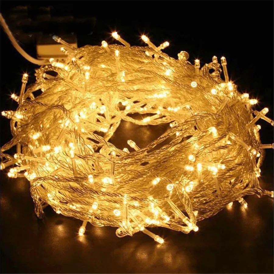 

Thrisdar 100M 600 Led String Lights Xmas Holiday Fairy String Garland Outdoor Party Wedding New Year Holiday Light 220V