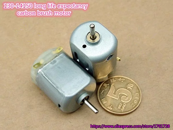 

Brand new 130 micro DC motor 130-14150 15*20*25mm DC3V-7.4V high speed carbon brush four-wheels drive motor ~