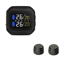 Black Motorcycle Tire Pressure Waterproof Protection Wireless TPMS System M3 Monitoring System Car External Sensor Automotive