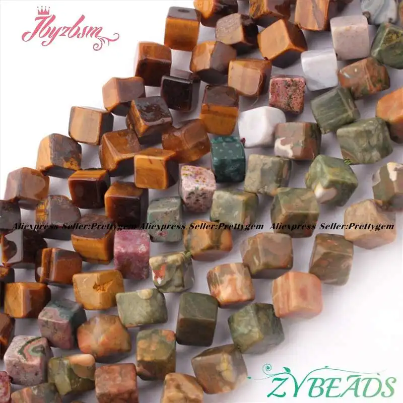 

6mm Square Agates Smooth Loose Natural Stone Beads For DIY Jewelry Making Necklace Bracelets Earring Spacer Steand 15"