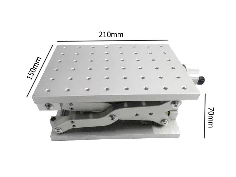 Z-Axis позиционирование движущийся алюминий Рабочий стол верстак DIY рабочие части лазерная маркировка гравировальная машина с фабрики