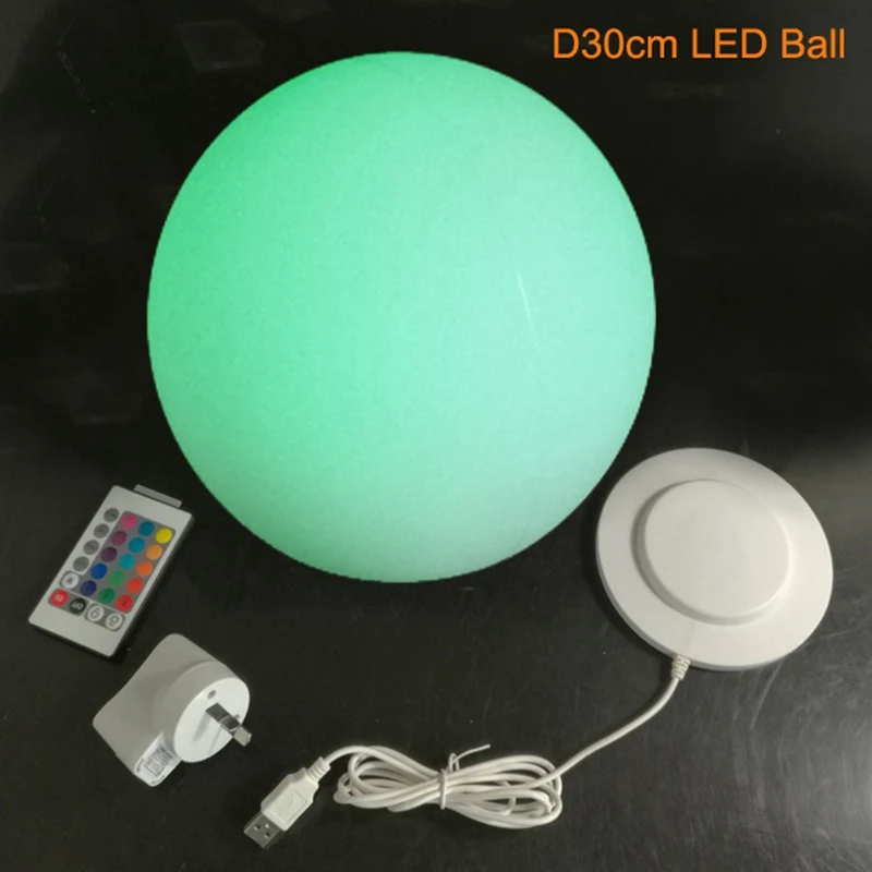 Skybesstech 12 см d15см d20см d25см d30см d35см светодиодный шар ночник 16 цветов с
