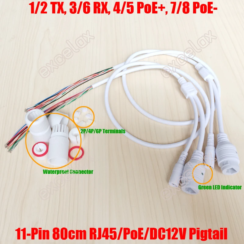 Tanio 2 sztuk/partia 11 Pin moduł kamery IP sieci kabel