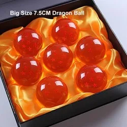 1 Dragon Ball Crystal Balls 7CM 7.5CM 7 PCSSet PVC Action Figure Toy High Qutaily New In Original Gift Box