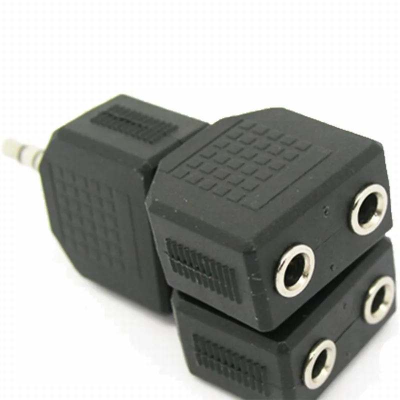 Portefeuille 3.5mm Aux Stereo Splitter Earphone Headphone 1 to 2 Earbuds Double Plug Adapter For iPhone 6 6S 5 5S SE 4 iPad iPod (3)