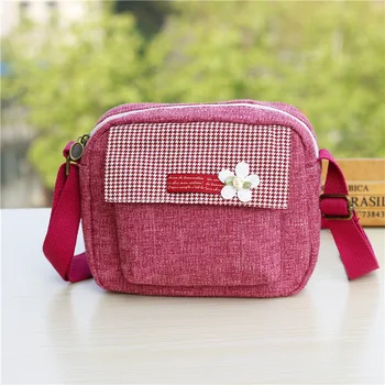 

Linen floral women coin purse organizer wallet children small phone pouch money bag female carteira bolsa feminina for girls