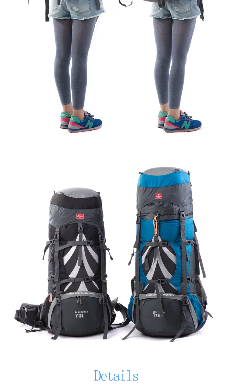 Naturehike открытый рюкзак 70L кемпинг рюкзаки Альпинизм сумка мужская женская спортивная сумка дорожные сумки водонепроницаемый рюкзак
