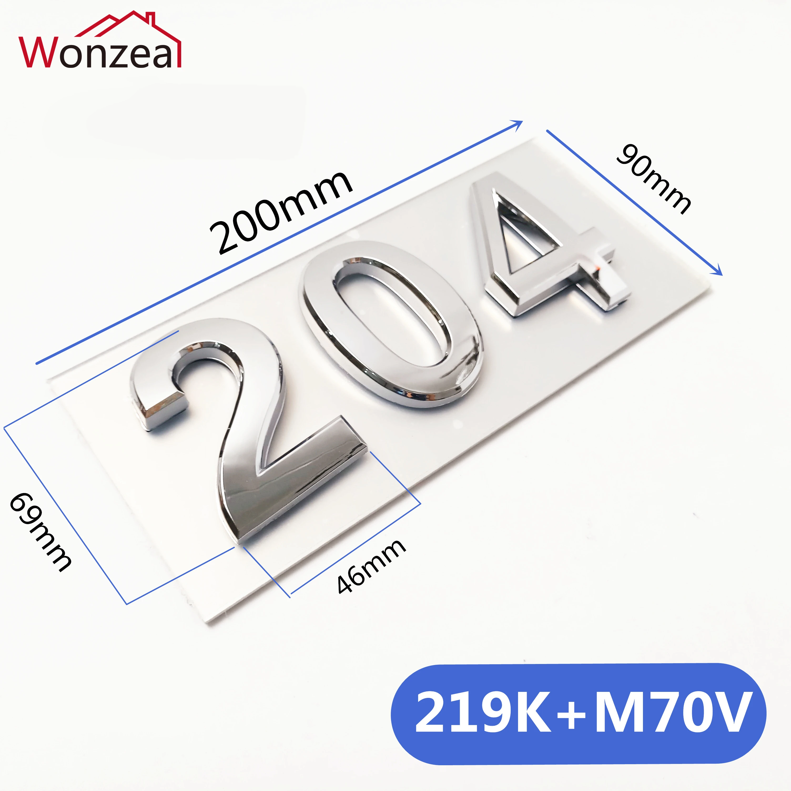 

3 Digits ABS Plastic+Acrylic Door Plates For Home Gates Hotel Room Personalized House Number Stickers Silver Door Number Sign