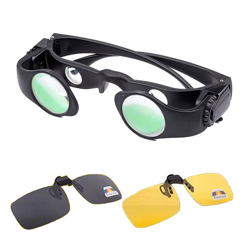 Óculos de Caça Esportes ao ar Zoomable Telescópio Óculos Polarizados Pesca Livre Binocular Proteção uv Visão Noturna Men 8x 7 High Quality Esporte e Lazer